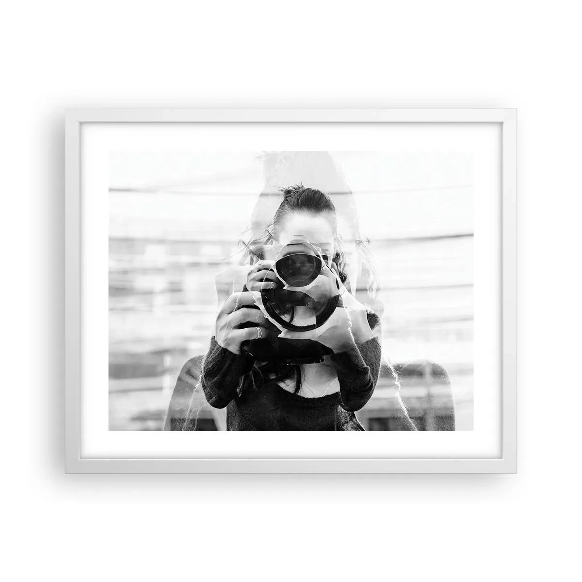 Poster in een witte lijst - Maker en materiaal - 50x40 cm