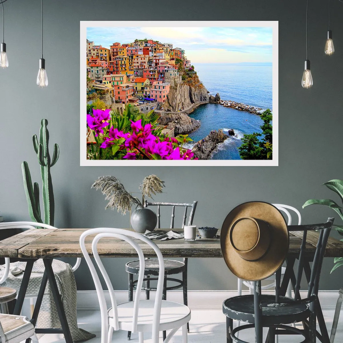 Poster - Lachende stad - 70x50 cm