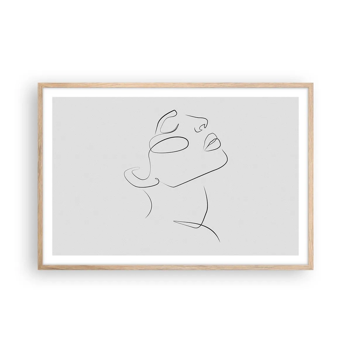 Een poster in een licht eiken lijst - De wendingen van dromen - 91x61 cm