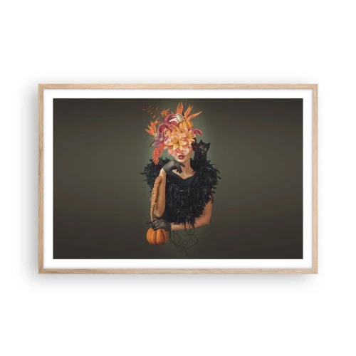 Een poster in een licht eiken lijst - De spreuk van een heks - 91x61 cm