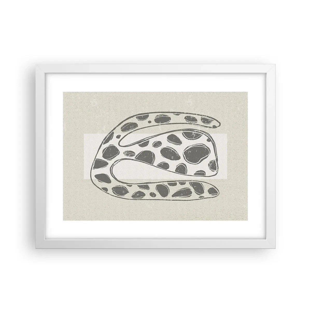 Poster in een witte lijst - Een vreemd wezen - 40x30 cm