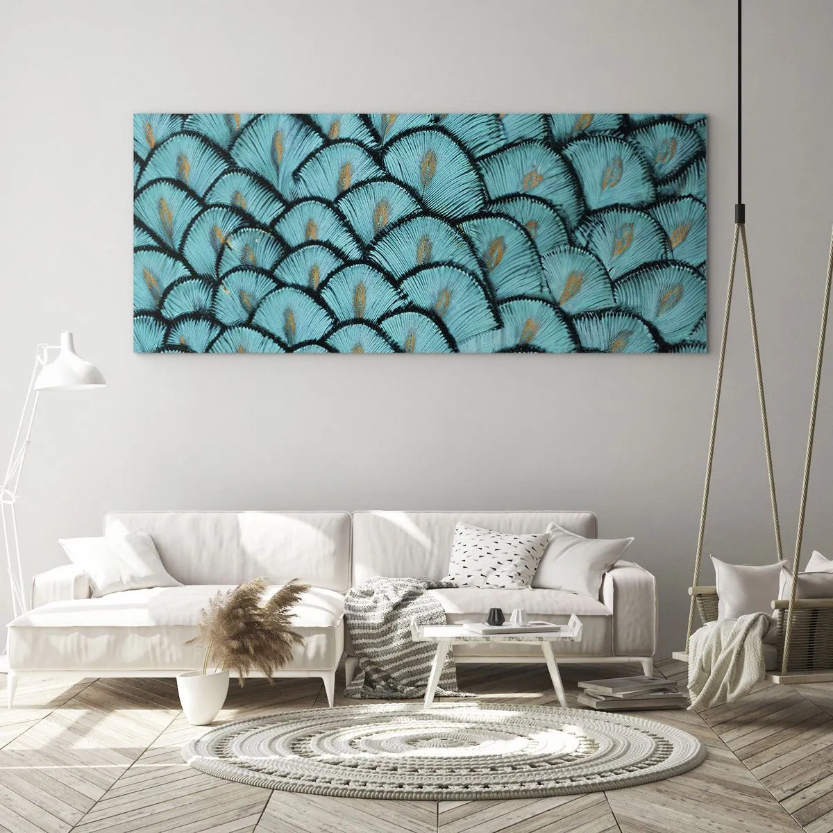 Schilderen op glas - Het grote verengala - 140x50 cm