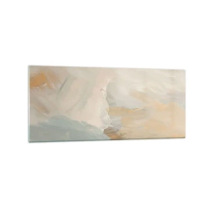 Schilderen op glas - Abstractie – het land van zachtheid - 120x50 cm