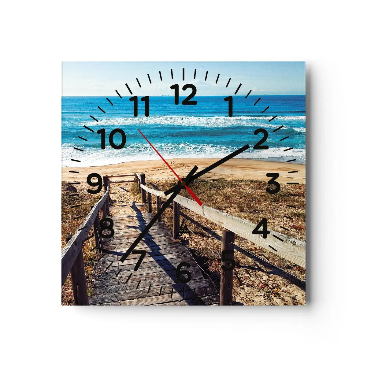 Wandklok - Klok - Loop maar! - 30x30 cm