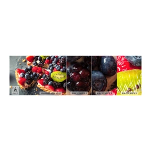 Fotobehang Monster Zelfklevend Deluxe Sticker - Dolce vita! - Gastronomie, Taart met fruit, Taart - 100x30 cm