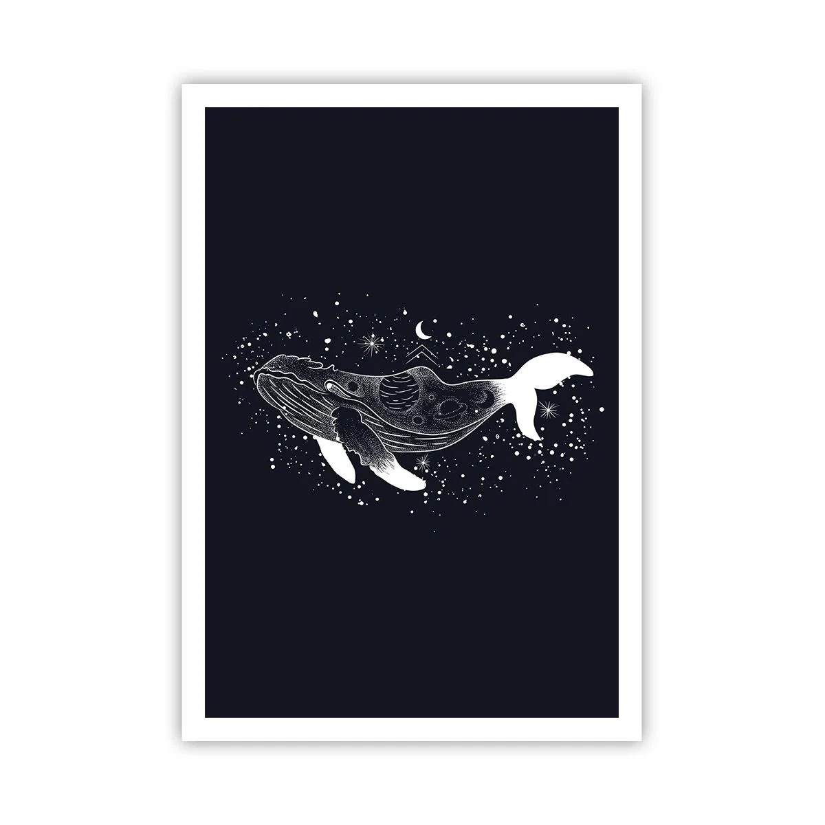 Poster - In de oceaan van het universum - 70x100 cm