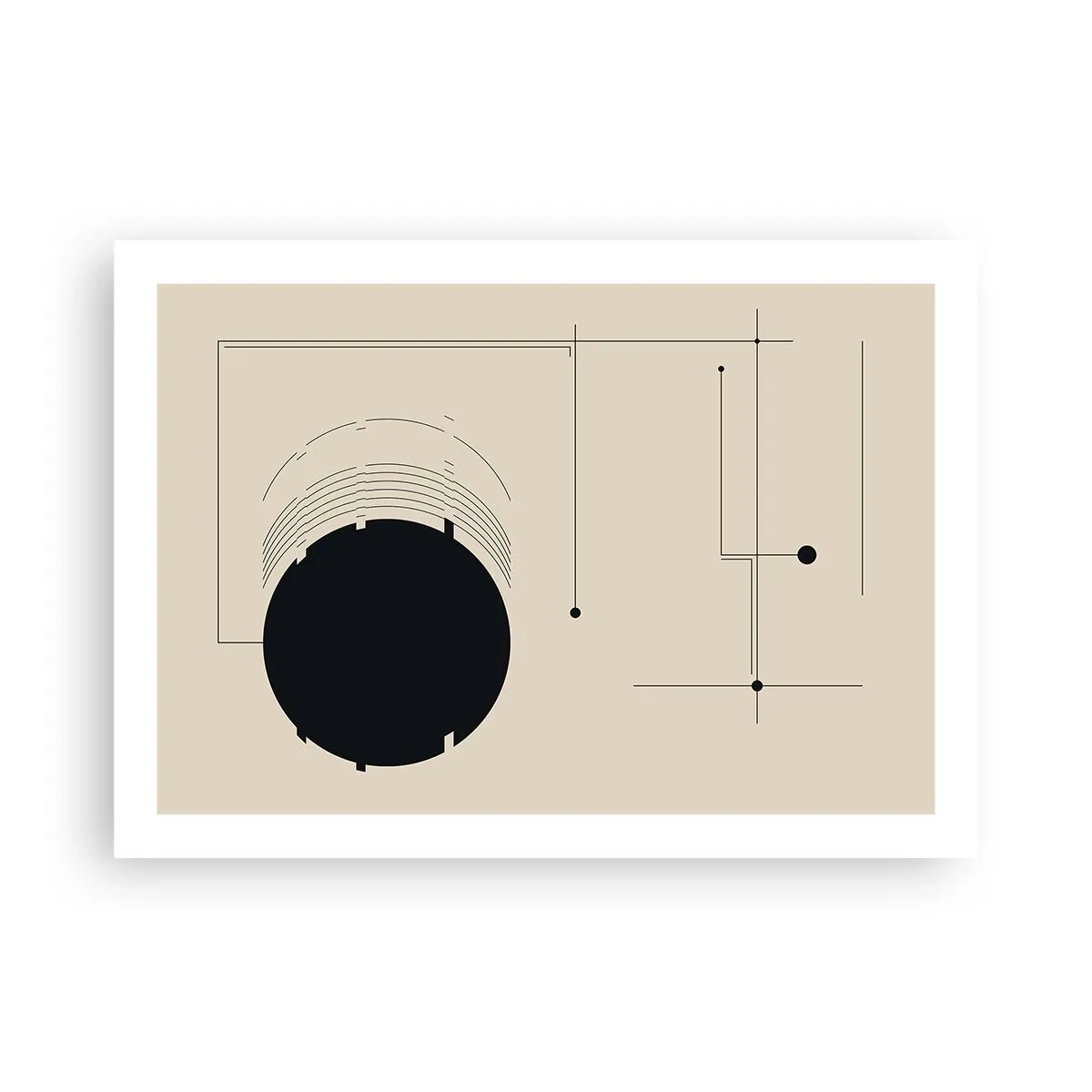 Poster - Een flexibele en dynamische compositie - 70x50 cm
