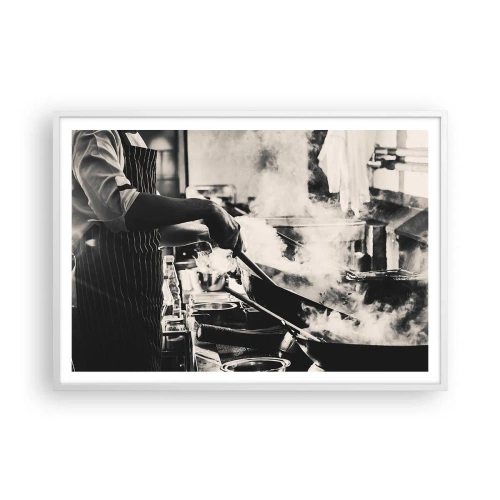 Poster in een witte lijst - Alchemie van smaken - 100x70 cm