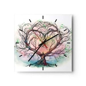 Wandklok - Klok - Samen tegen de stormen - 30x30 cm