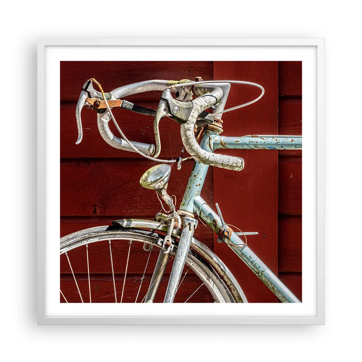 Poster in een witte lijst - Gecreëerd om te winnen - 60x60 cm