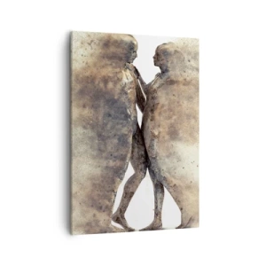 Schilderen op canvas - Ze verrezen uit het stof tot liefde - 50x70 cm