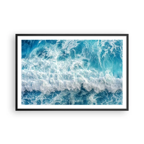 Poster in een zwarte lijst - Vrolijk en springend - 91x61 cm