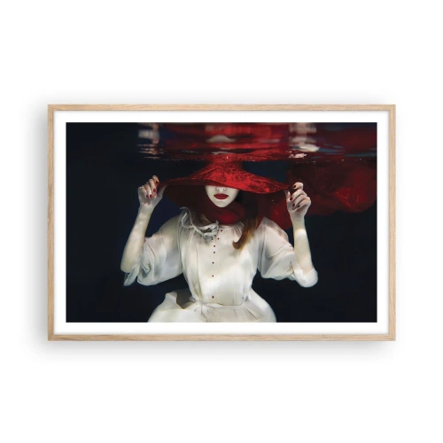 Een poster in een licht eiken lijst - Hatelijke godin in de Slavische mythologie - 91x61 cm