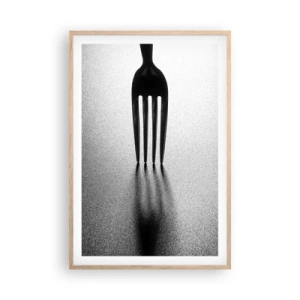 Een poster in een licht eiken lijst - Licht en schaduw - 61x91 cm