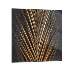 Schilderen op glas - Het goud van de tropen - 30x30 cm