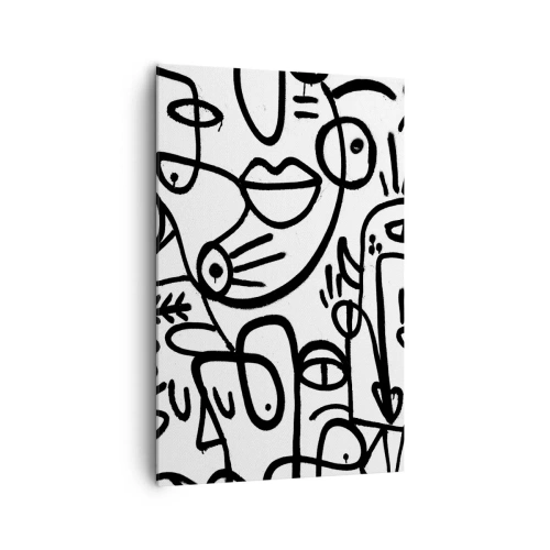 Schilderen op canvas - Gezichten en luchtspiegelingen - 80x120 cm