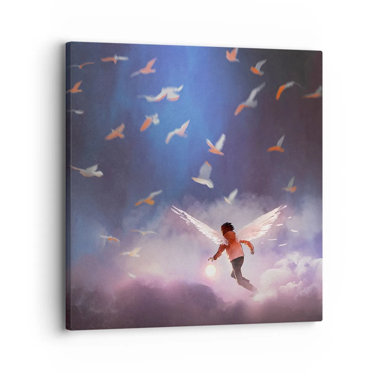 Schilderen op canvas - Je hebt verbeeldingskracht en moed nodig - 30x30 cm