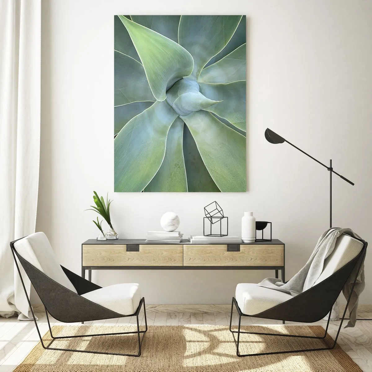 Schilderen op glas - De geboorte van groen - 50x70 cm
