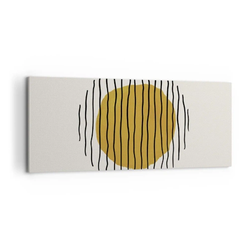 Schilderen op canvas - Abstractie trillend van warmte - 100x40 cm