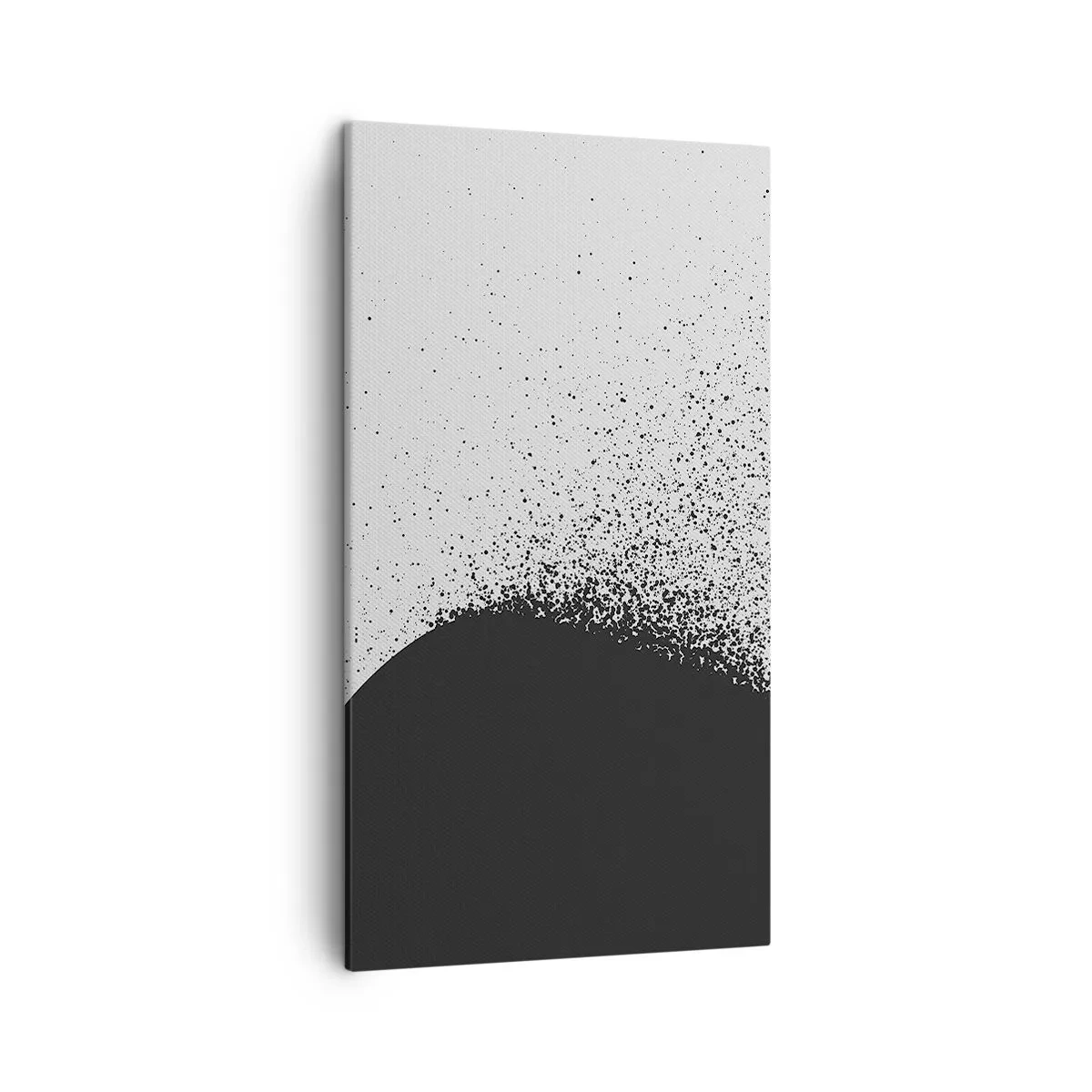 Schilderen op canvas - Beweging van moleculen - 45x80 cm