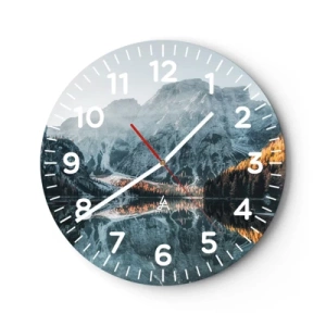Wandklok - Klok - Spiegel landschap - 40x40 cm