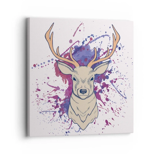 Schilderen op canvas - Moed en balans - 30x30 cm