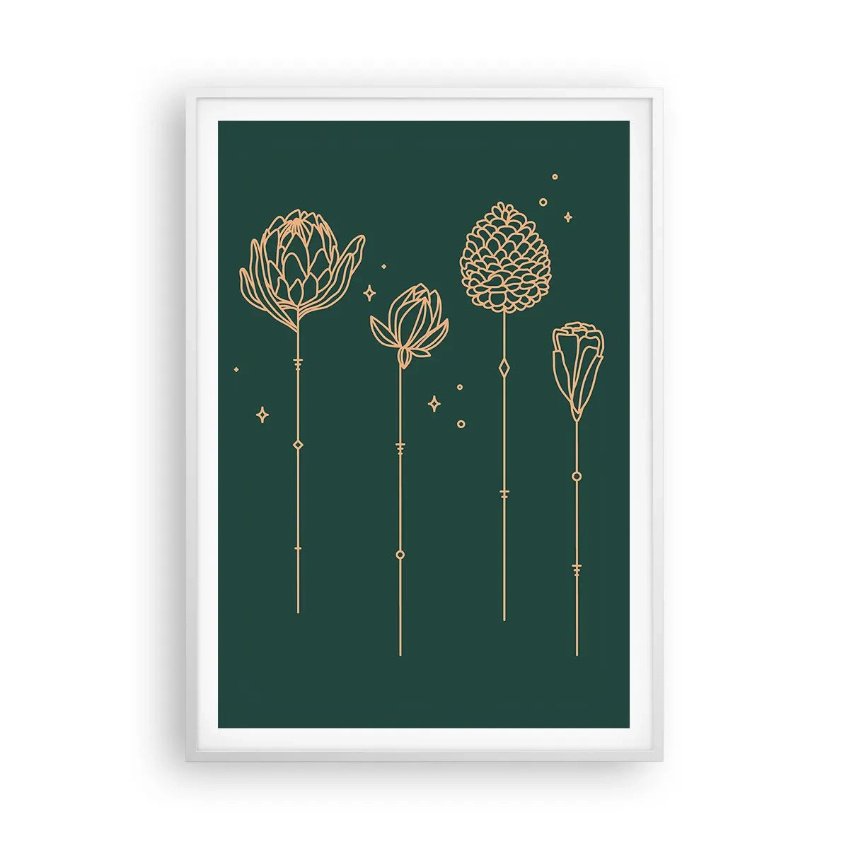 Poster in een witte lijst - Kruidenfamiie / Familie Ziółkowsi ?? - 70x100 cm