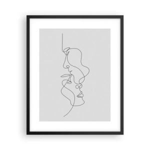 Poster in een zwarte lijst - De hitte van bittere verlangens - 40x50 cm