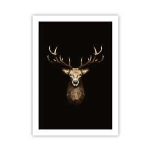 Poster - Kubistische herten - 50x70 cm