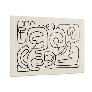 Schilderen op glas - Volg het pad - 100x70 cm