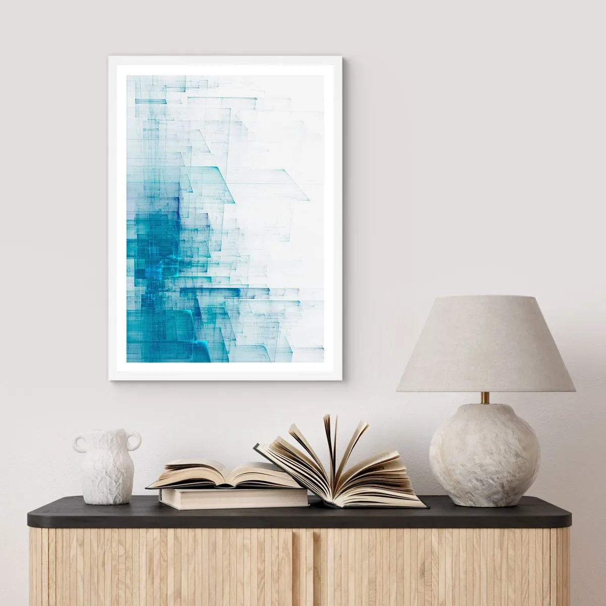 Poster in een witte lijst - Hoe ruimte geworden is - 70x100 cm