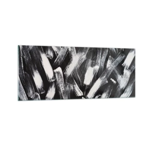 Schilderen op glas - Abstractie in de industriële spirit - 100x40 cm