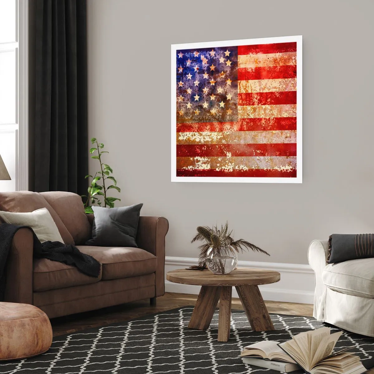 Poster - Glorie vervaagt niet - 50x50 cm