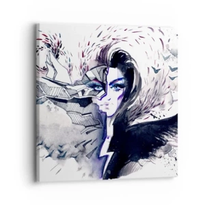 Schilderen op canvas - Demonisch en mooi - 30x30 cm