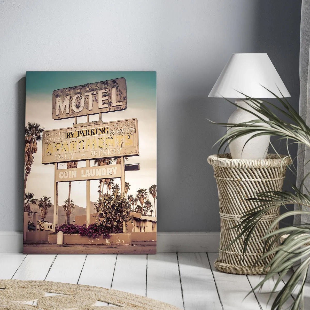 Schilderen op canvas - Hier staat de tijd stil - 80x120 cm