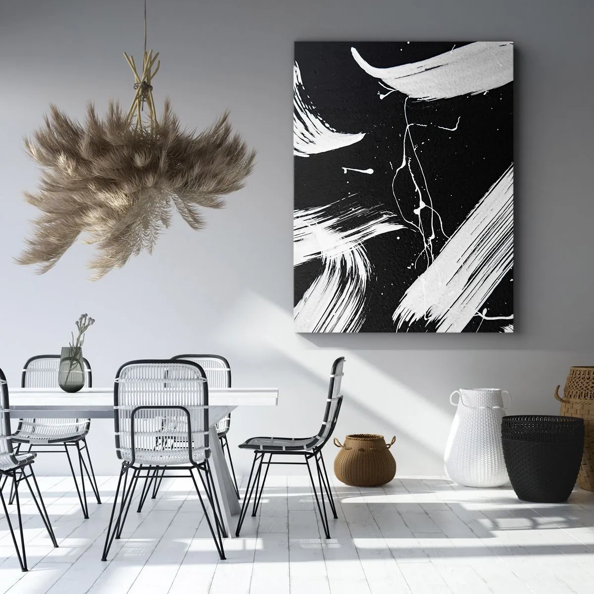 Schilderen op canvas - Breek de duisternis - 55x100 cm