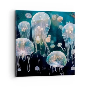 Schilderen op canvas - Ondferwaterbal - 70x70 cm