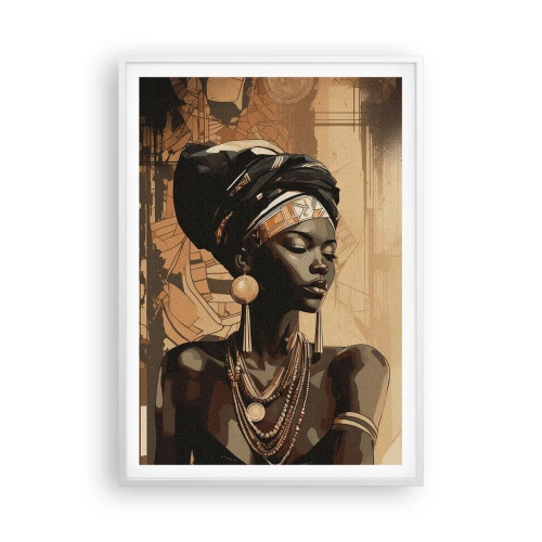 Poster in een witte lijst - Afrikaanse majesteit - 70x100 cm