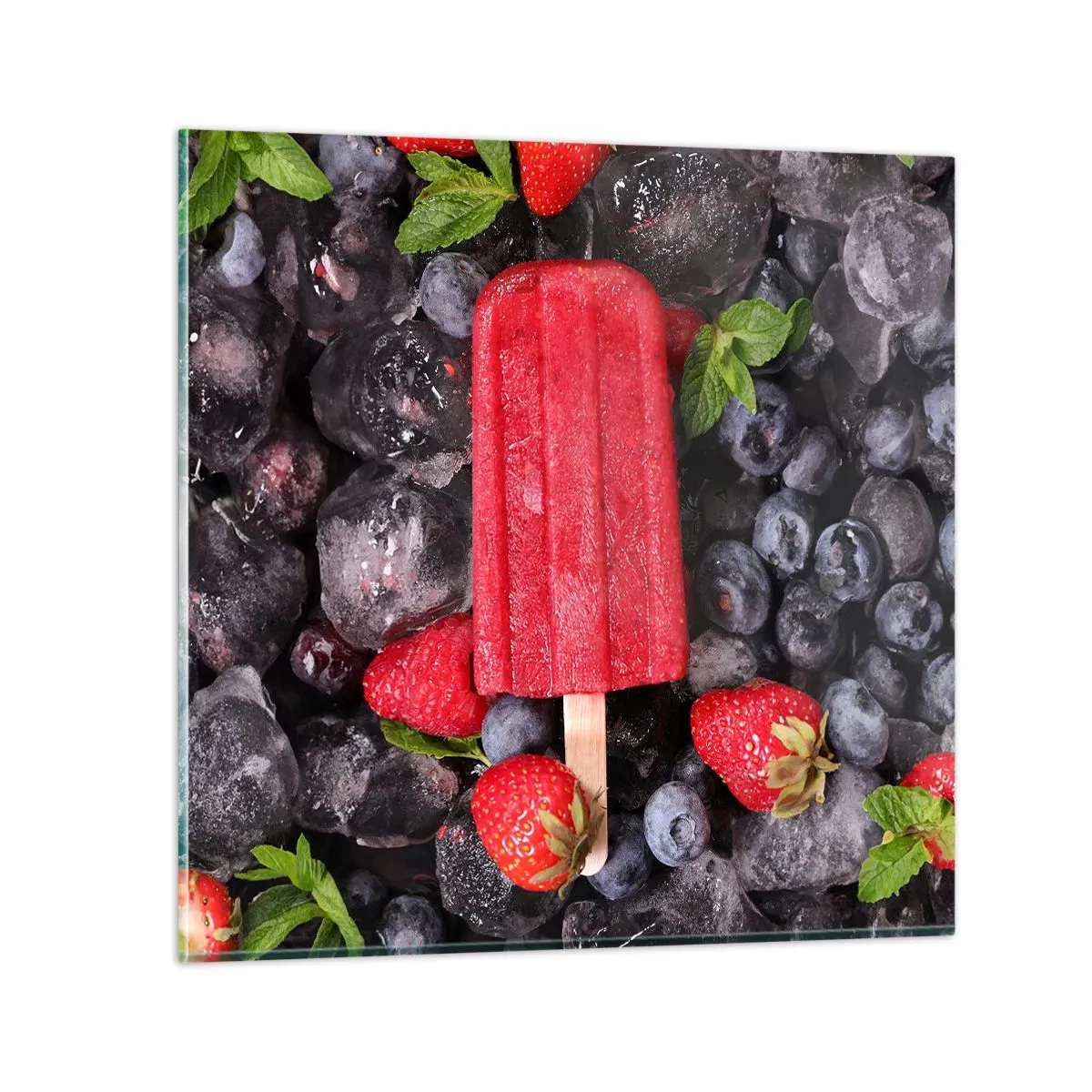 Schilderen op glas - De smaak van hete zomer - 70x70 cm