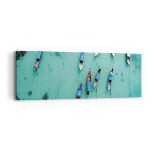 Schilderen op canvas - In blijde verwachting - 90x30 cm