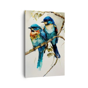 Schilderen op canvas - Is hij boos geworden? - 80x120 cm