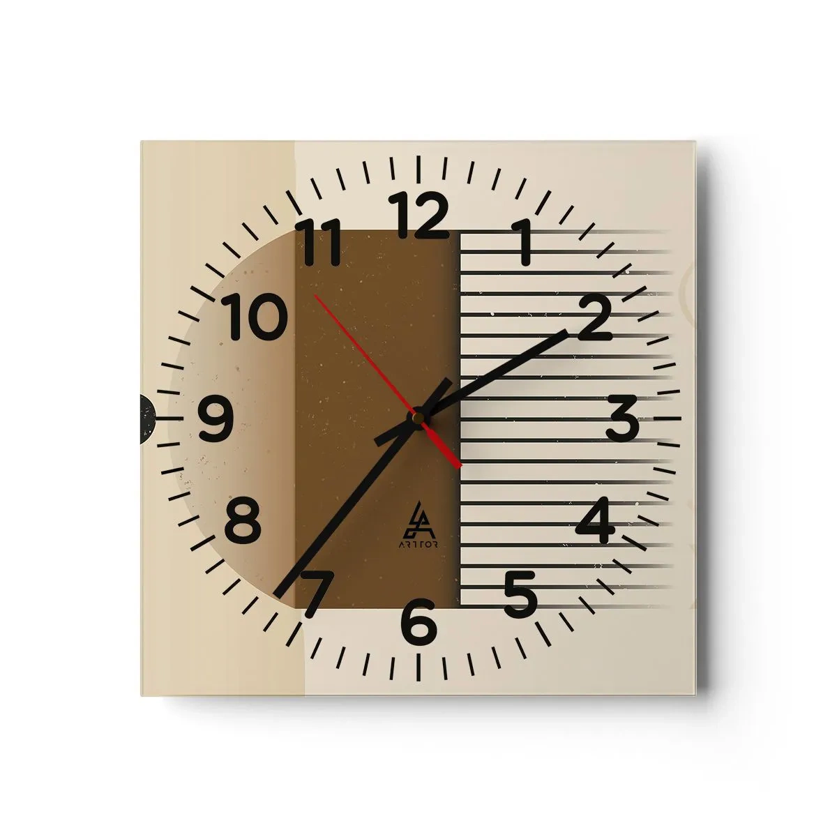 Wandklok - Klok - verschillende staten - 30x30 cm