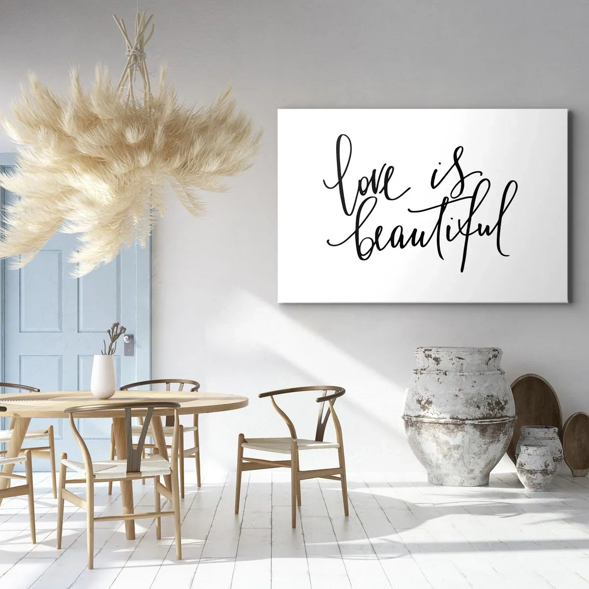 Schilderen op canvas - Lees en herhaal - 100x70 cm