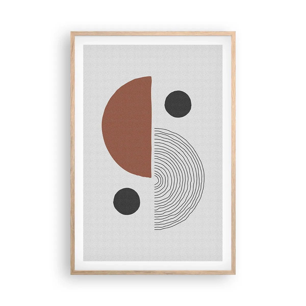 Een poster in een licht eiken lijst - Perfectie van het wiel - 61x91 cm