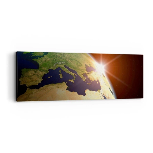 Schilderen op canvas - Zonsopgang - 90x30 cm