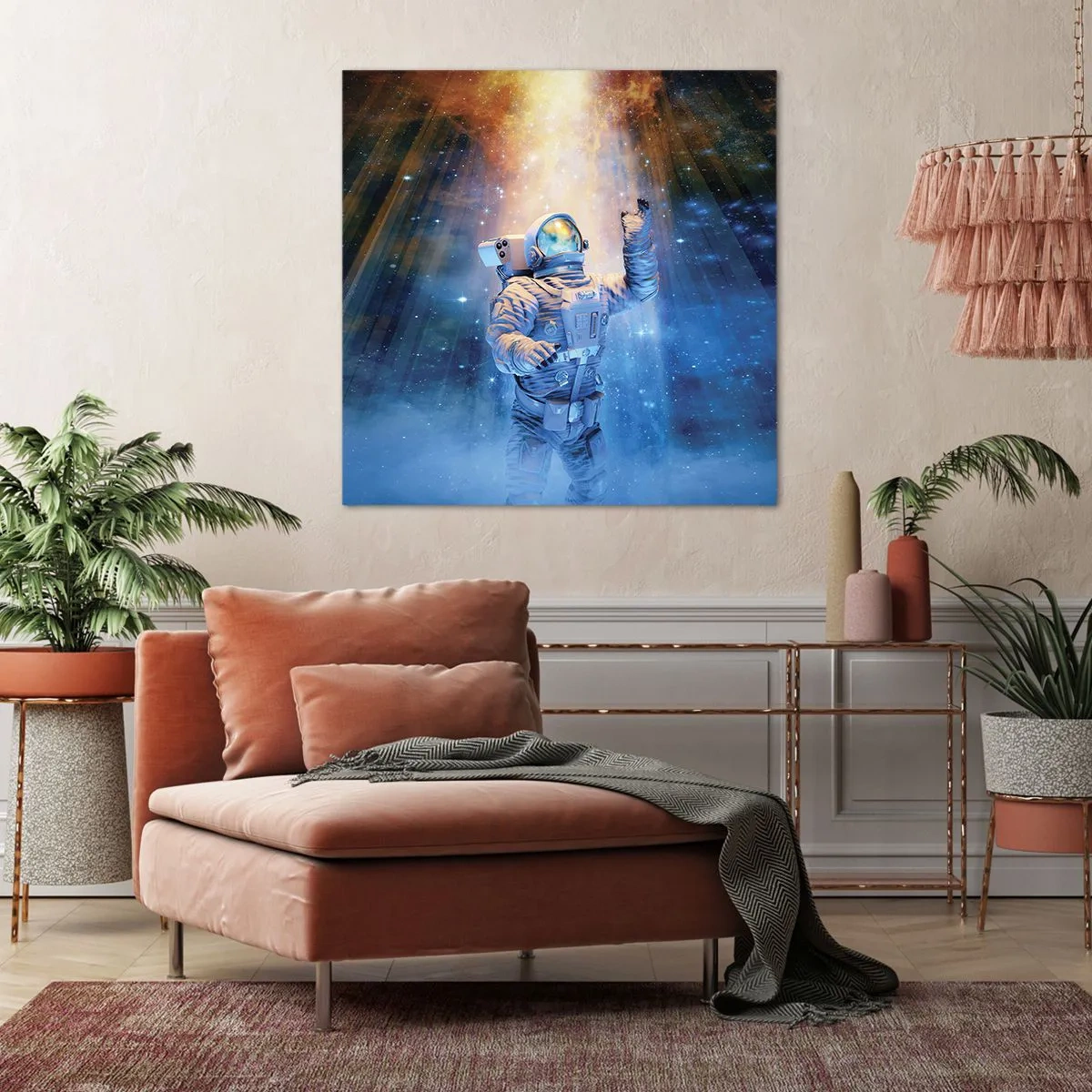 Schilderen op canvas - Eindelijk aan het einde - 40x40 cm