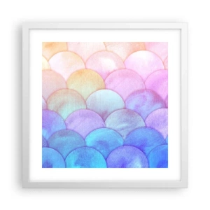 Poster in een witte lijst - Parel schaal - 40x40 cm