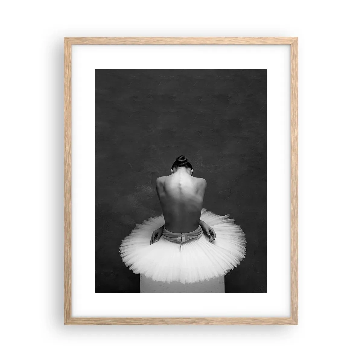 Een poster in een licht eiken lijst - Het bloeit gewoon - 40x50 cm