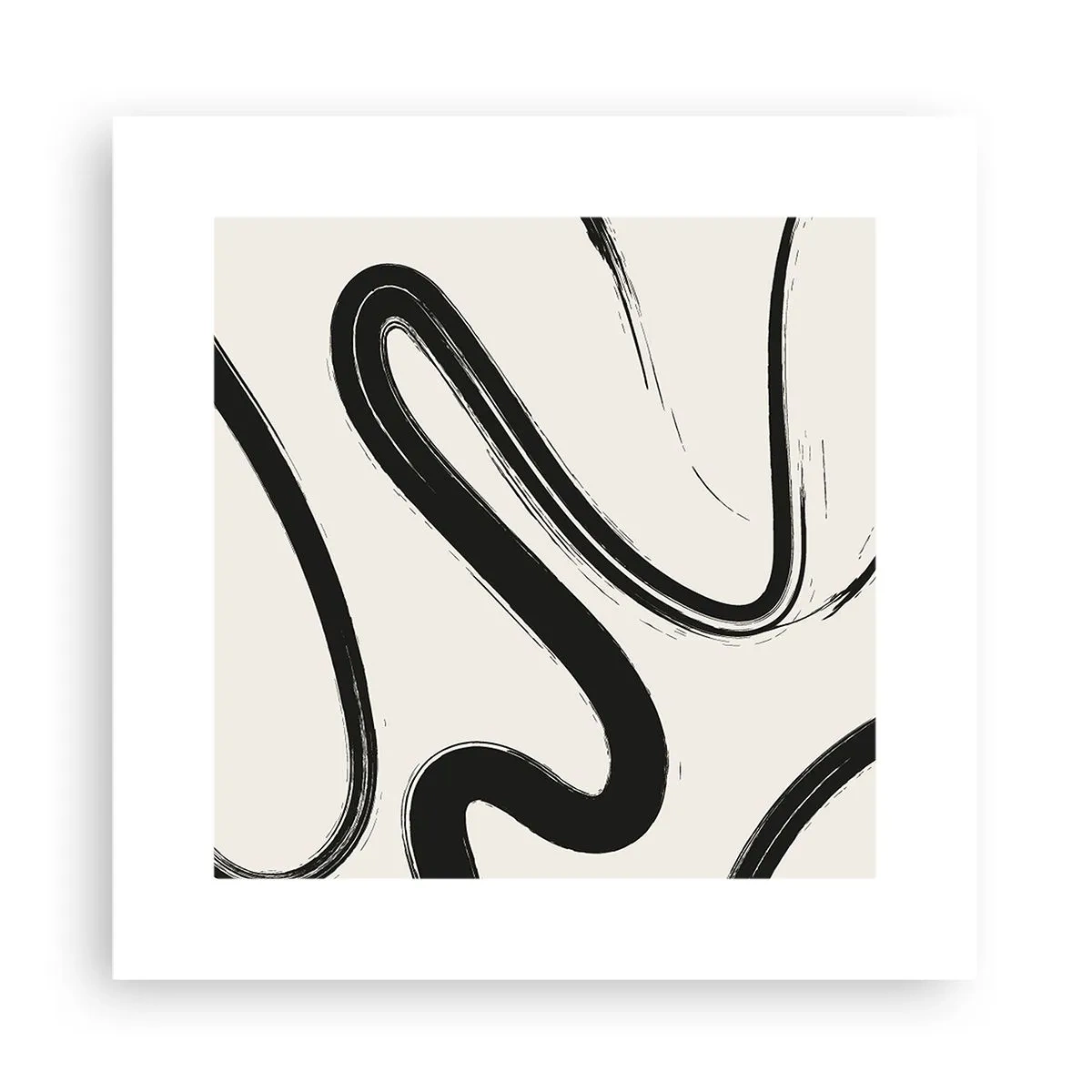 Poster - Zwart-wit eigenzinnigheid - 30x30 cm