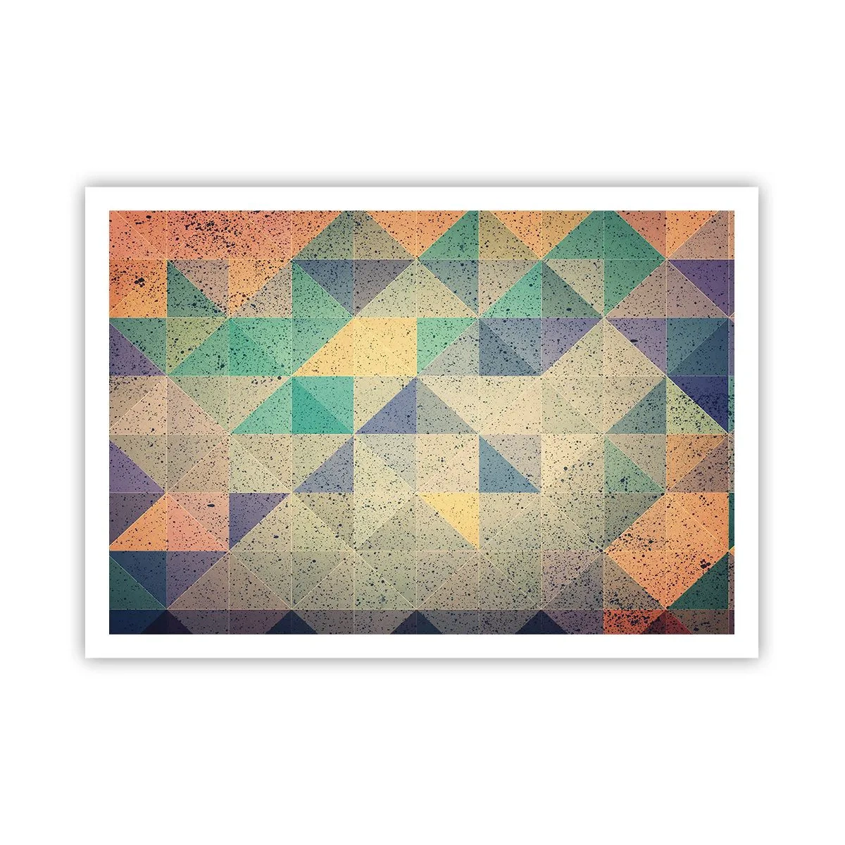 Poster - Republiek van driehoeken - 100x70 cm